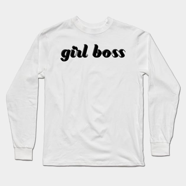 Girl Boss Long Sleeve T-Shirt by mimimeeep